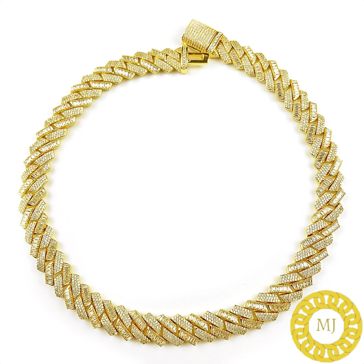 Heavy Solid 925 Sterling Silver Men's VVS1 Moissanite Diamonds Studded Cuban Chain,Icedout Rapper chains, 16mm wide, Quality Box Clasp