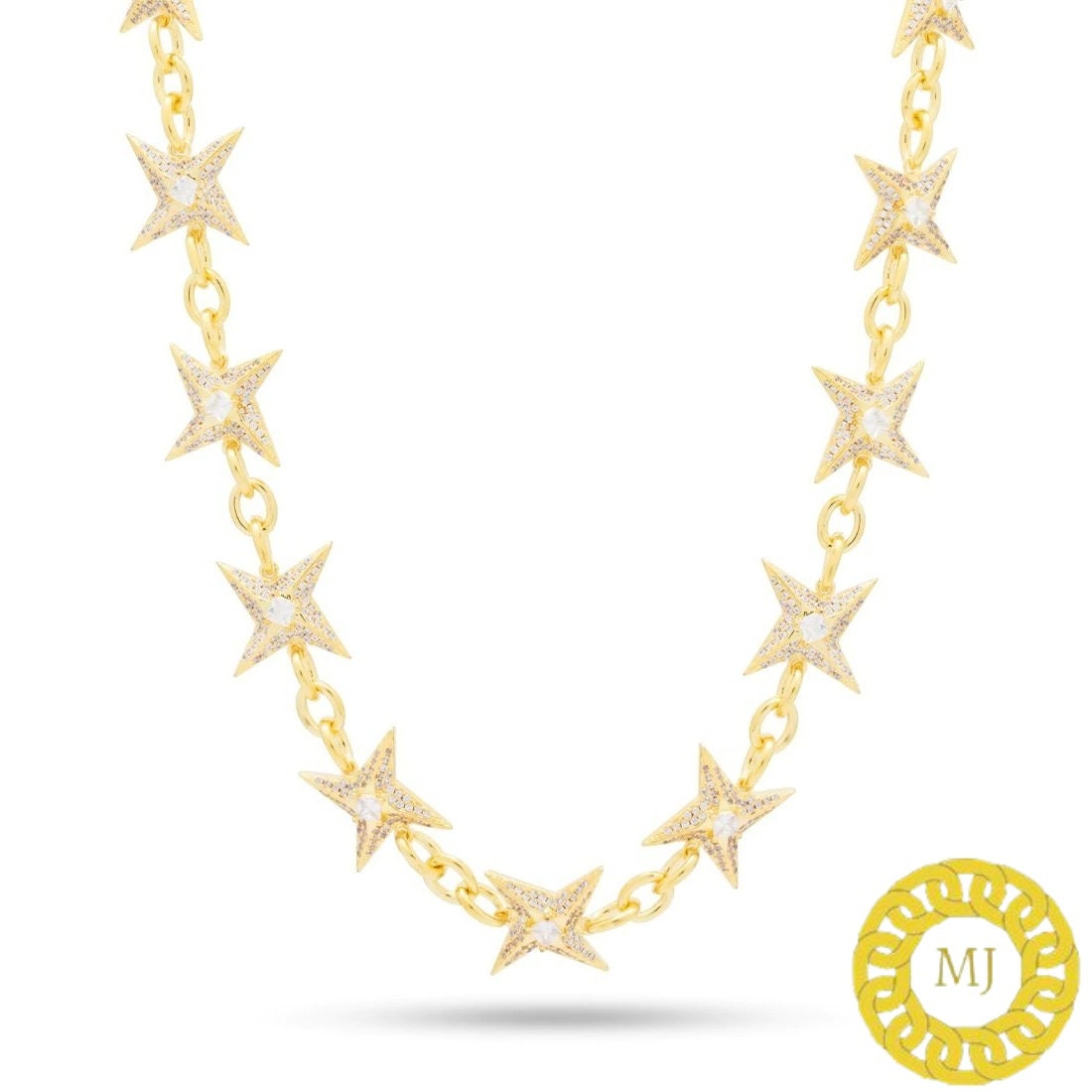 Heavy Solid 925 Sterling Silver 15MM Width Chain Fully Iced Out Genuine Moissanite Diamond/Unisex Chain/SHURIKEN CABLE CHAIN/Hip Hop Chain
