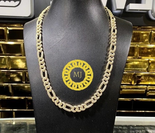 8mm VVS Moissanite Diamond Prong Link Chain 925 Sterling Silver icedout Necklace GRA Certificate VVS Clarity D Color Pass Diamond Tester