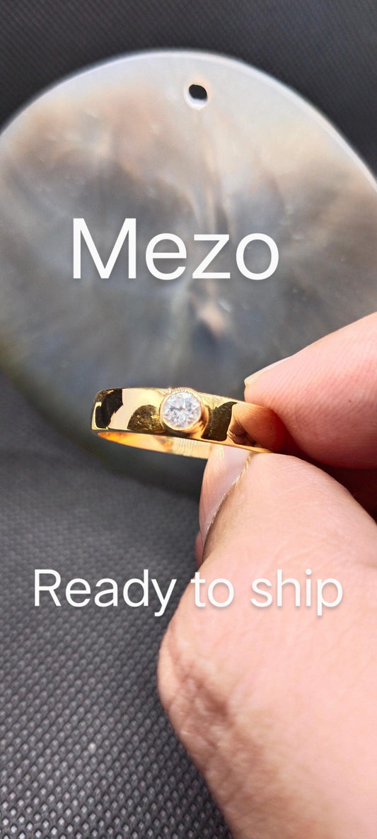 Natural Diamond Men's band-Round Diamonds-14k Solid Gold-Solitaire diamond men ring-April birthstone ring-Engagement Ring-gents Diamond ring