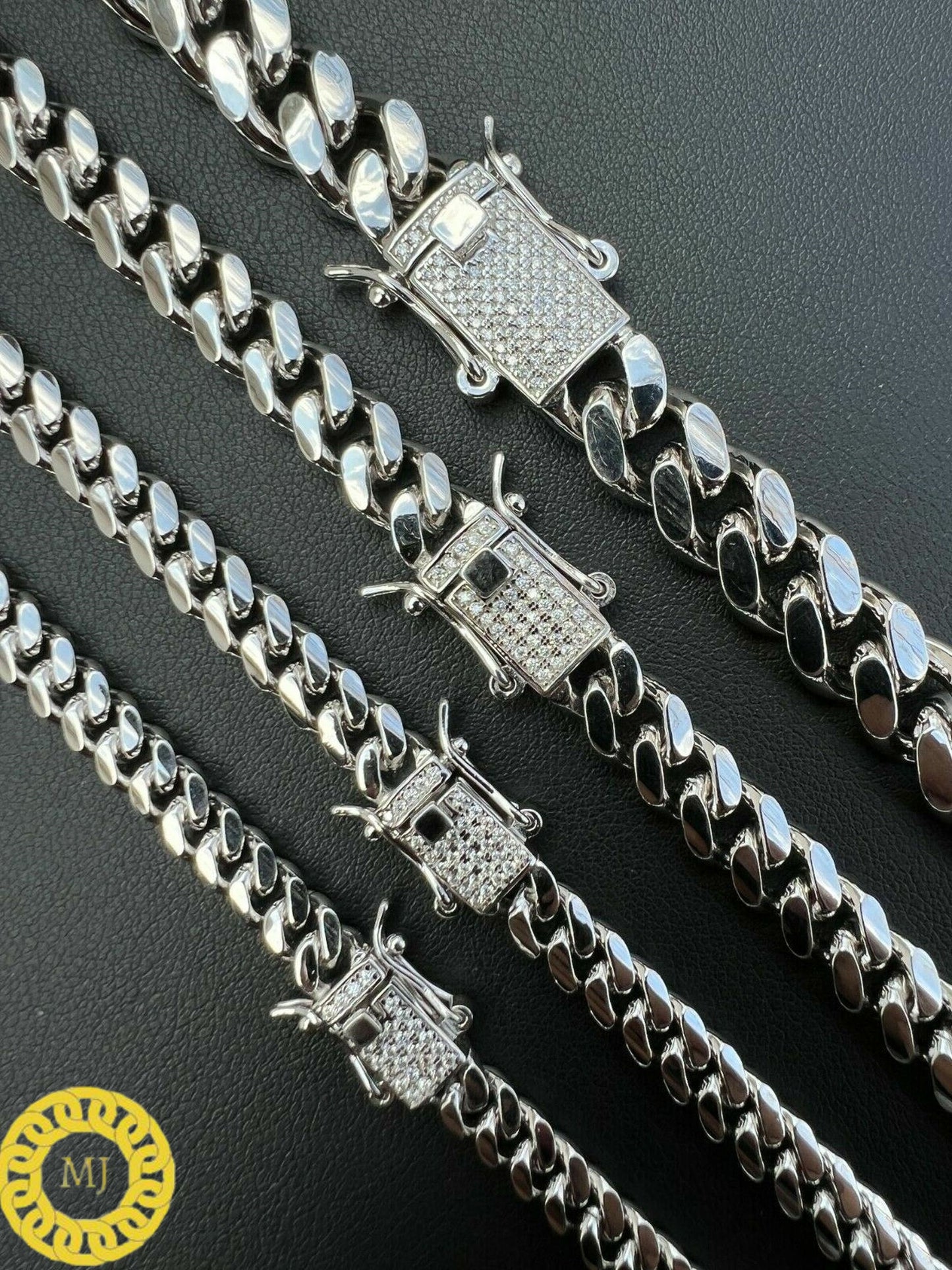 Cuban Curb Link Chain |Rapper Chain|925 Solid Sterling Silver| VVS1 Quality Moissanite | Passes Diamond Tester| Icedout Box Clasp | 5-10.5MM