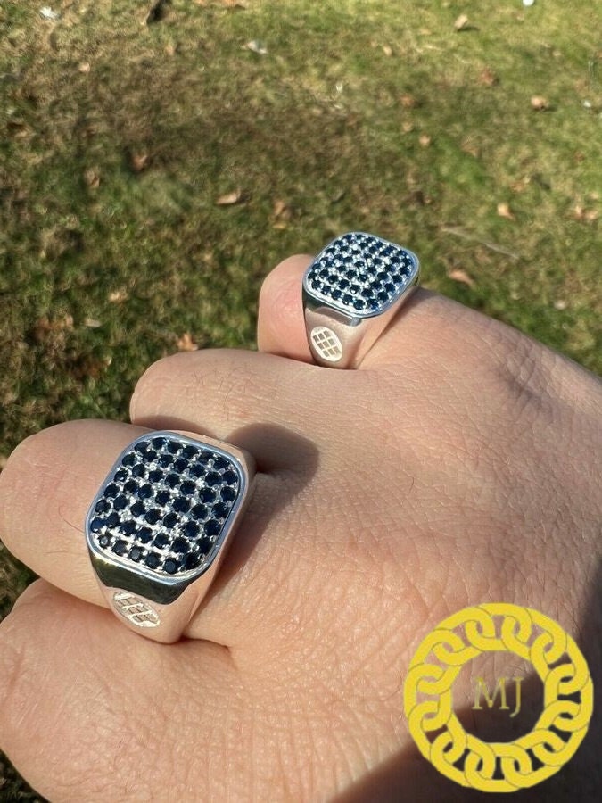 Silver Black Moissanite Ring VVS Luxury Moissanite Wedding Ring for Men's, Moissanite Men's ring, Gift for men,Black Diamond Ring,Men's ring