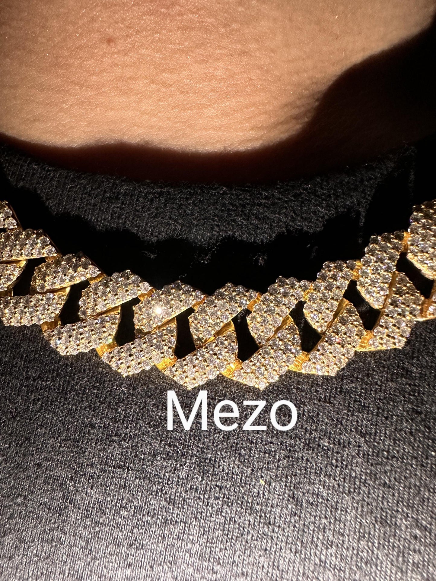 Heavy Solid 925 Sterling Silver Men's VVS1 Moissanite Diamonds Studded Cuban Chain,Icedout Rapper chains,18 mm wide, Icy Quality Box Clasp