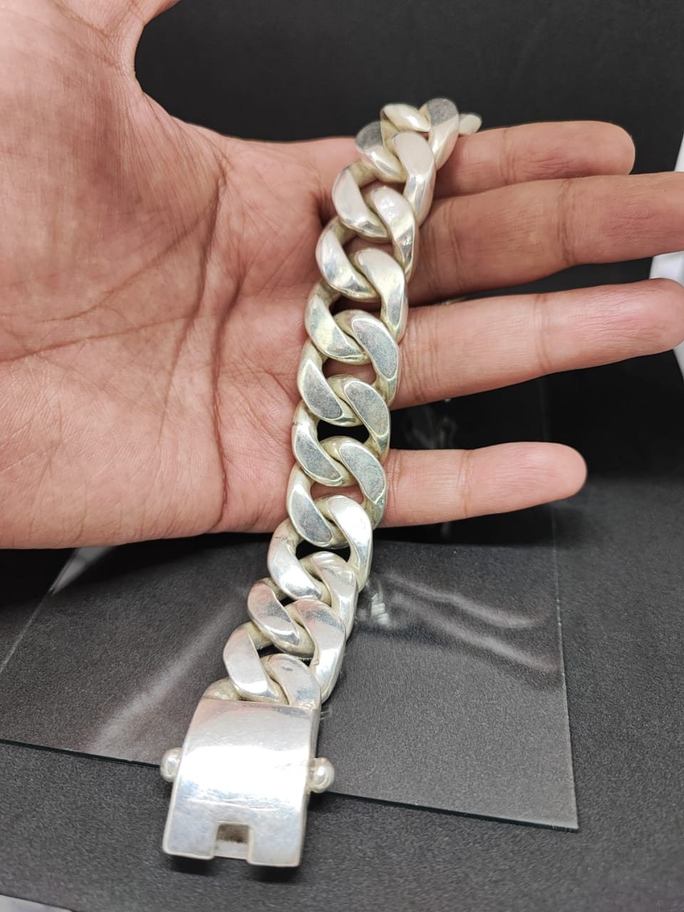 23mm Sterling Silver Cuban Link Bracelet, Cuban Chain, Heavy 925 Silver Men's Bracelet, Gift for him , Cuban bracelet men, men's bracelet