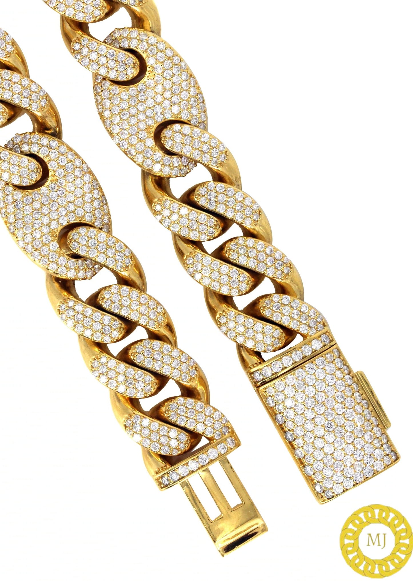 Men's Miami Puff Cuban Link Chain Necklace,18 mm Silver VVS1 Moissanite Cuban Chain,Icedout Chain,Bling Necklace,Diamond Choker,ICY Necklace