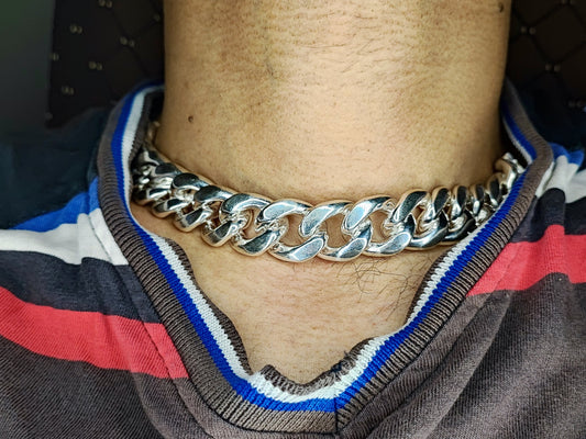 19mm Cuban link chain Men's Heavy Solid 925 Sterling Silver Miami Cuban Link Chain,wide 16"-28"Inch with Fine quality Box Clasp,Gift for him