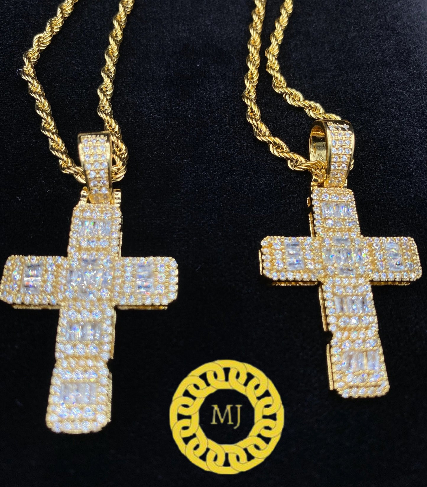 Moissanite Diamond Cross pendant, Icedout Cross Pendant, Men Women Cross Pendant, Religious Christian Pendant, Gift For Him,Gift for Her