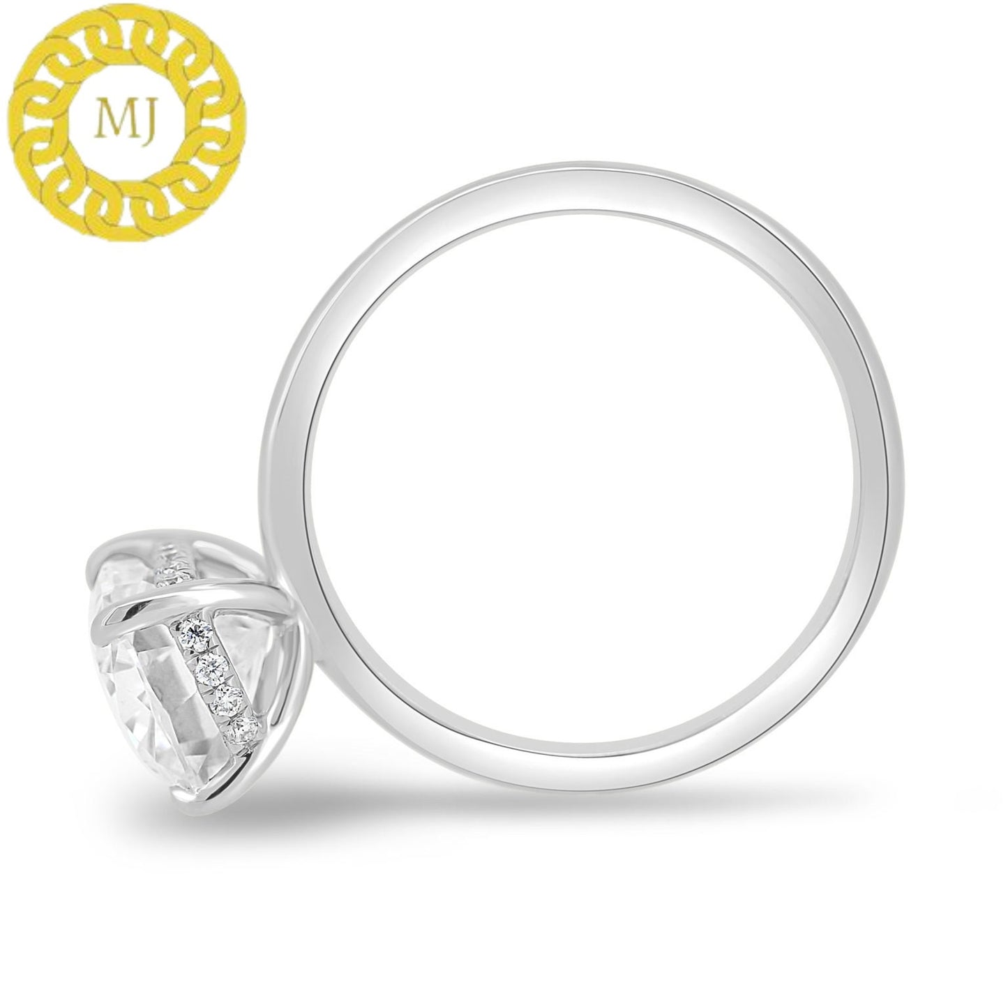 Cushion Cut Moissanite diamond Engagement Ring, Cushion Cut Ring, Sterling Silver & Gold Bridal Ring, Diamond Promise Ring, Anniversary Ring
