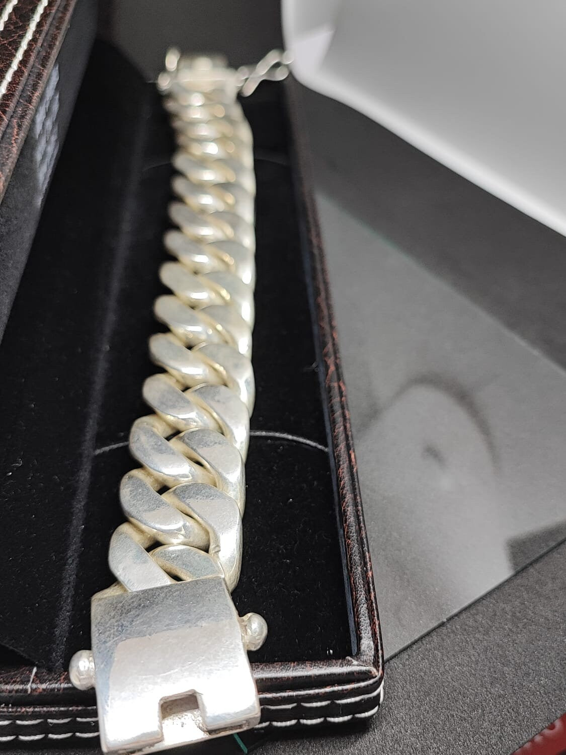 23mm Sterling Silver Cuban Link Bracelet, Cuban Chain, Heavy 925 Silver Men's Bracelet, Gift for him , Cuban bracelet men, men's bracelet