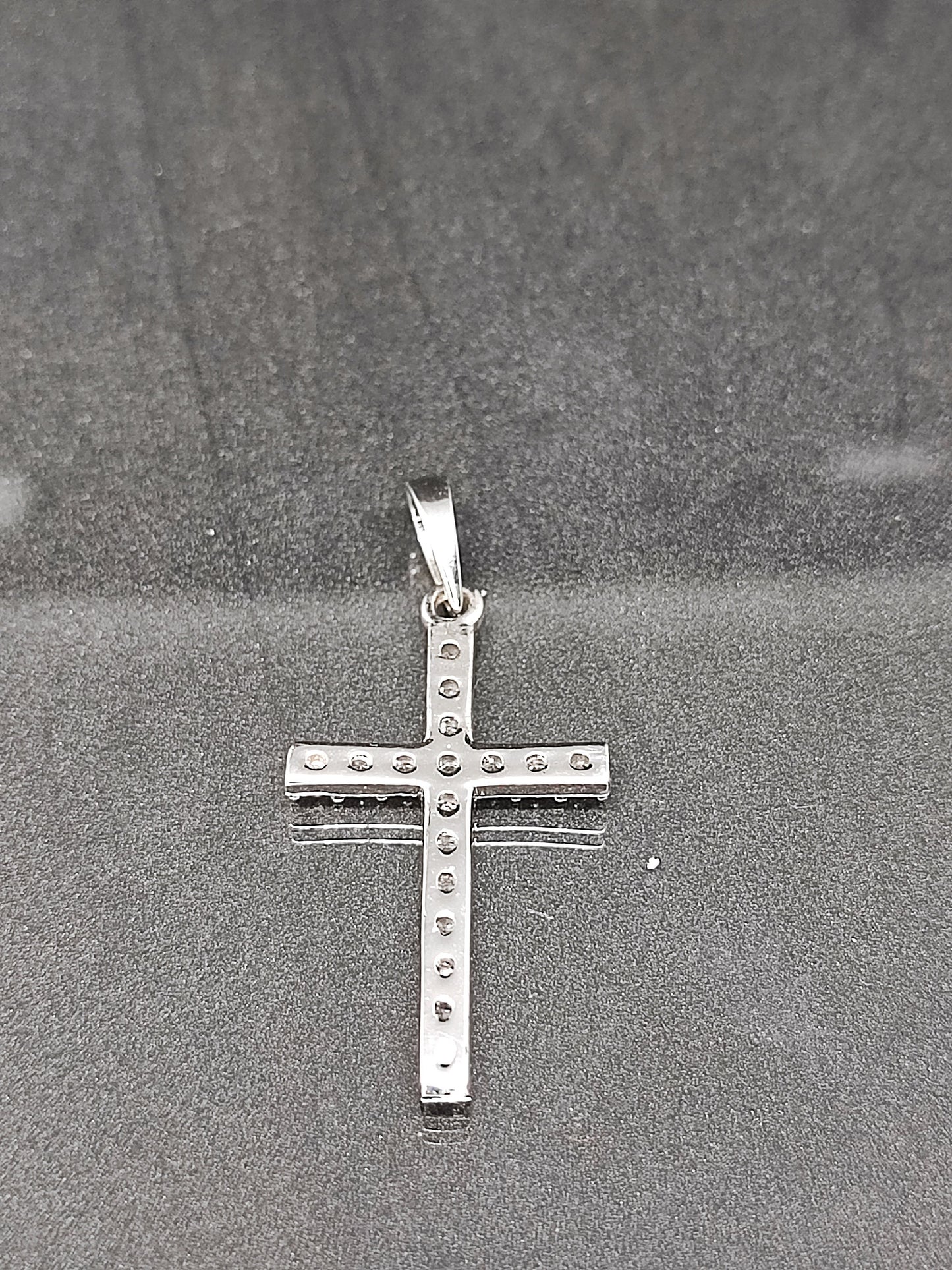 Men's or Women's MOISSANITE Solid 925 Sterling Silver Tennis Cross Pendants, Moissanite Cross,Super shining cross!! PASSES DIAMOND Tester!!!
