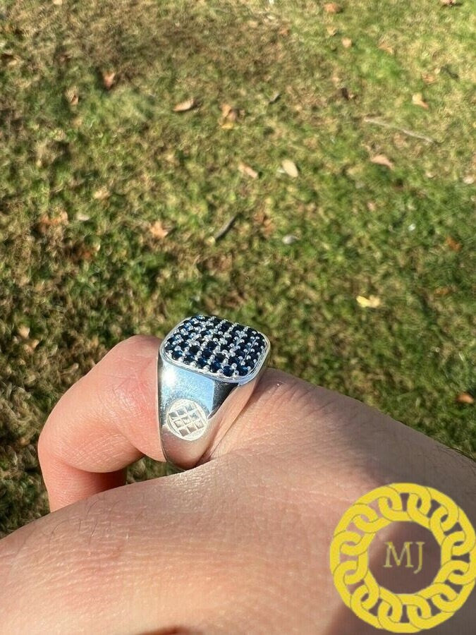 Silver Black Moissanite Ring VVS Luxury Moissanite Wedding Ring for Men's, Moissanite Men's ring, Gift for men,Black Diamond Ring,Men's ring