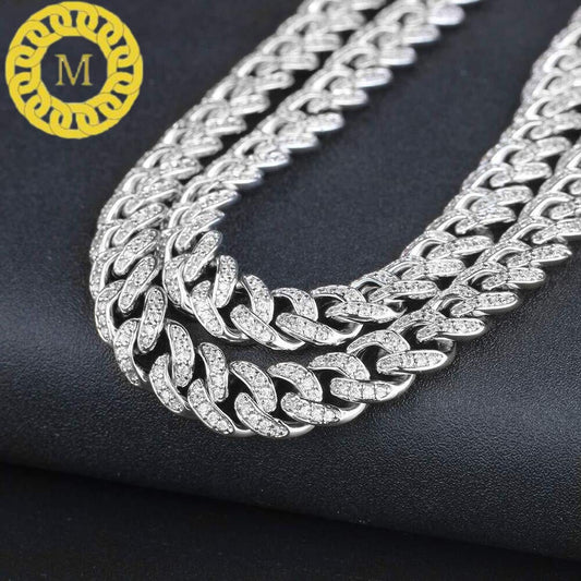 8 MM | VVS Moissanite Diamond Cuban link Chain | Hip Hop Miami Cuban | Iced Out Cuban Chain | GRA certified | Moissanite Cuban Necklace