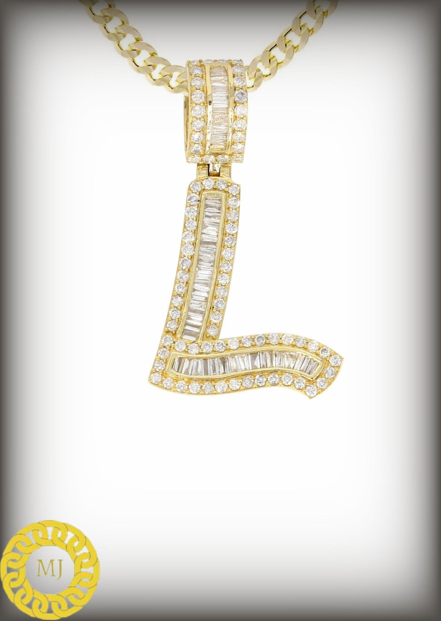 Custom Initial Alphabet Pendant | 925 Sterling Silver Gold Plated | VVS1 Moissanite pass diamond tester | flaying charm HipHop Pendant