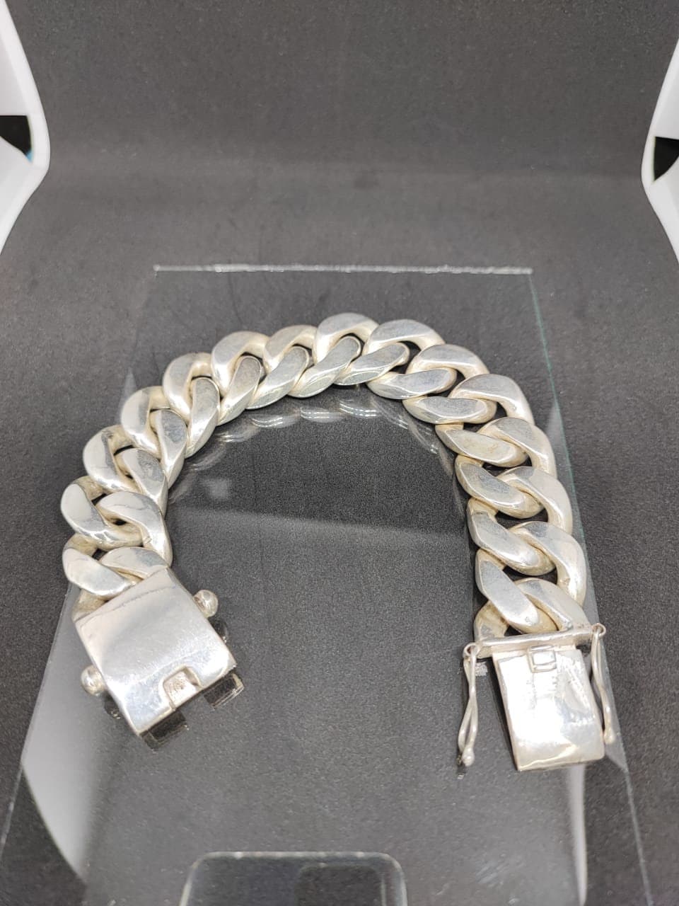 23mm Sterling Silver Cuban Link Bracelet, Cuban Chain, Heavy 925 Silver Men's Bracelet, Gift for him , Cuban bracelet men, men's bracelet