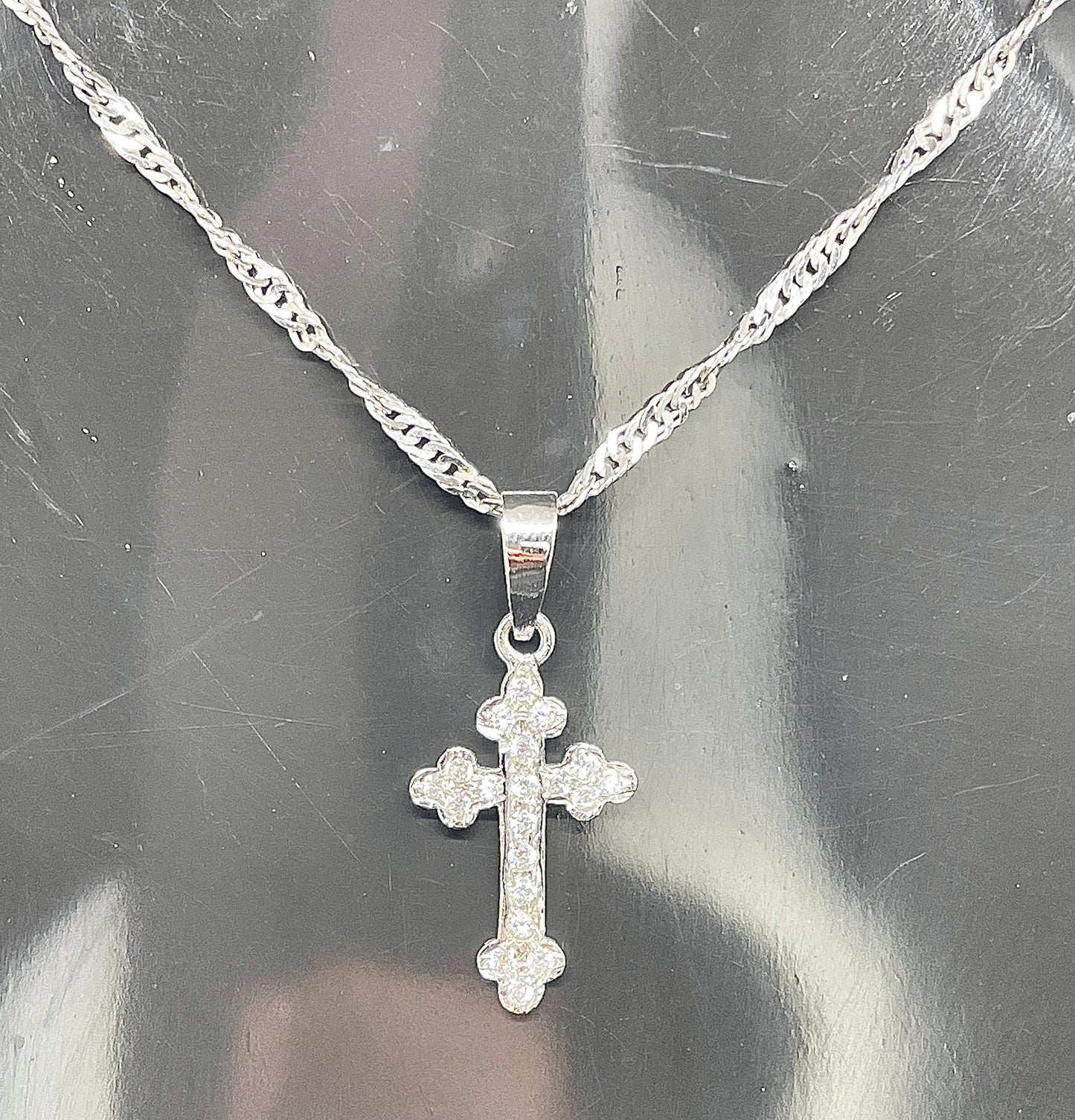 Men's or Women's MOISSANITE Solid 925 Sterling Silver Cross Pendants,Moissanite Cross Pendant,Super shining cross!! PASSES DIAMOND Tester!!!