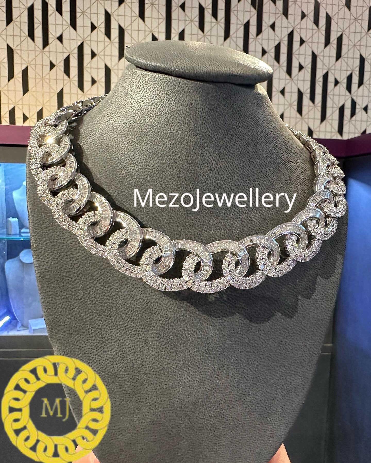 Heavy Solid 925 Sterling Silver Men's Women's VVS1 Moissanite Diamonds Studded Cuban Chain,Icedout Rapper chains,22mm wide,Quality Box Clasp
