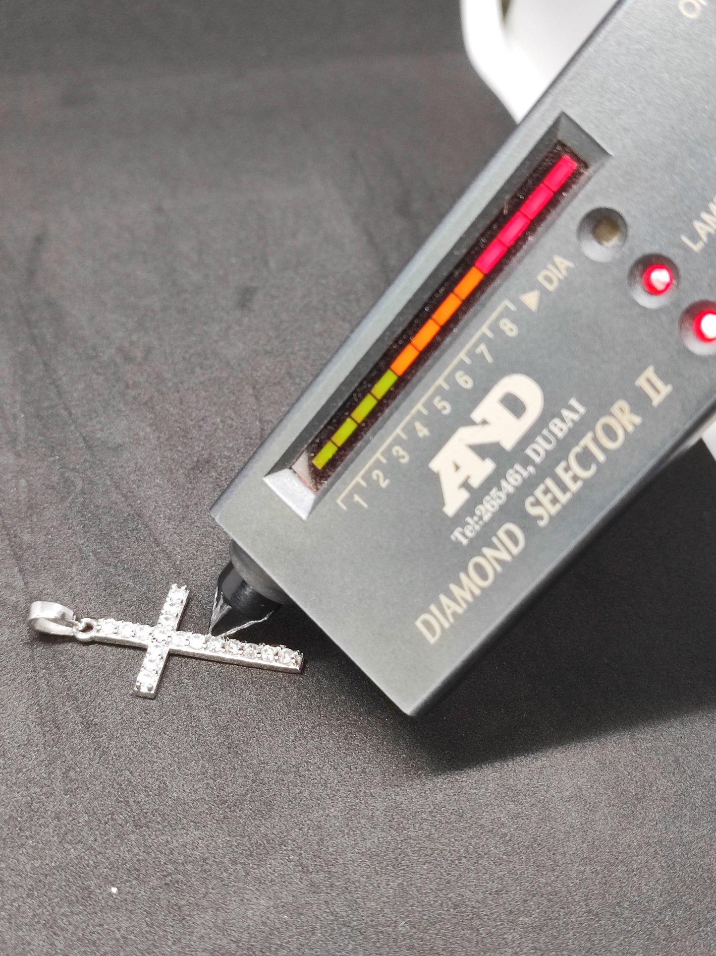 Men's or Women's MOISSANITE Solid 925 Sterling Silver Tennis Cross Pendants, Moissanite Cross,Super shining cross!! PASSES DIAMOND Tester!!!