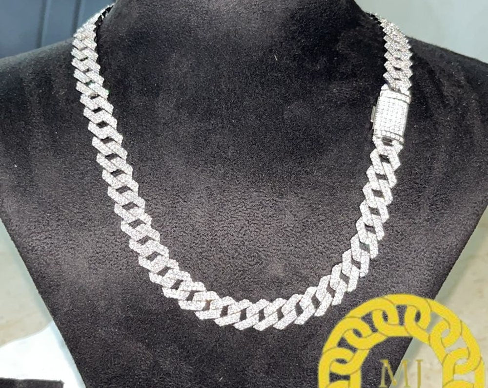 12MM VVS1 Moissanite Diamond Miami Cuban Chain