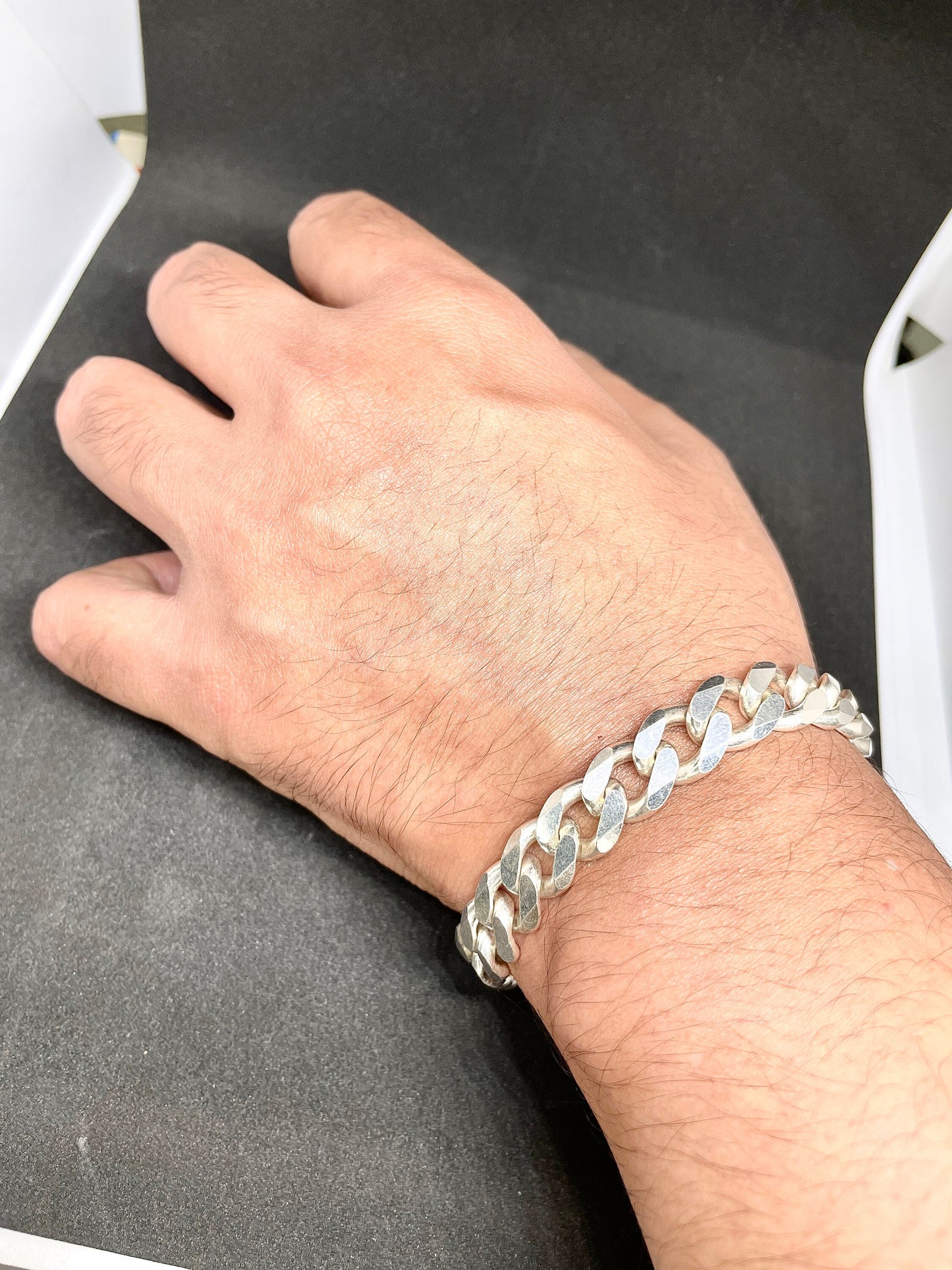 Big Boy's Cuban / Curb Style Men's Silver Bracelet in 925 Sterling Silver With Shiny Lobster Lock System | 11 MM X 8.5" Length-Gifts for Him