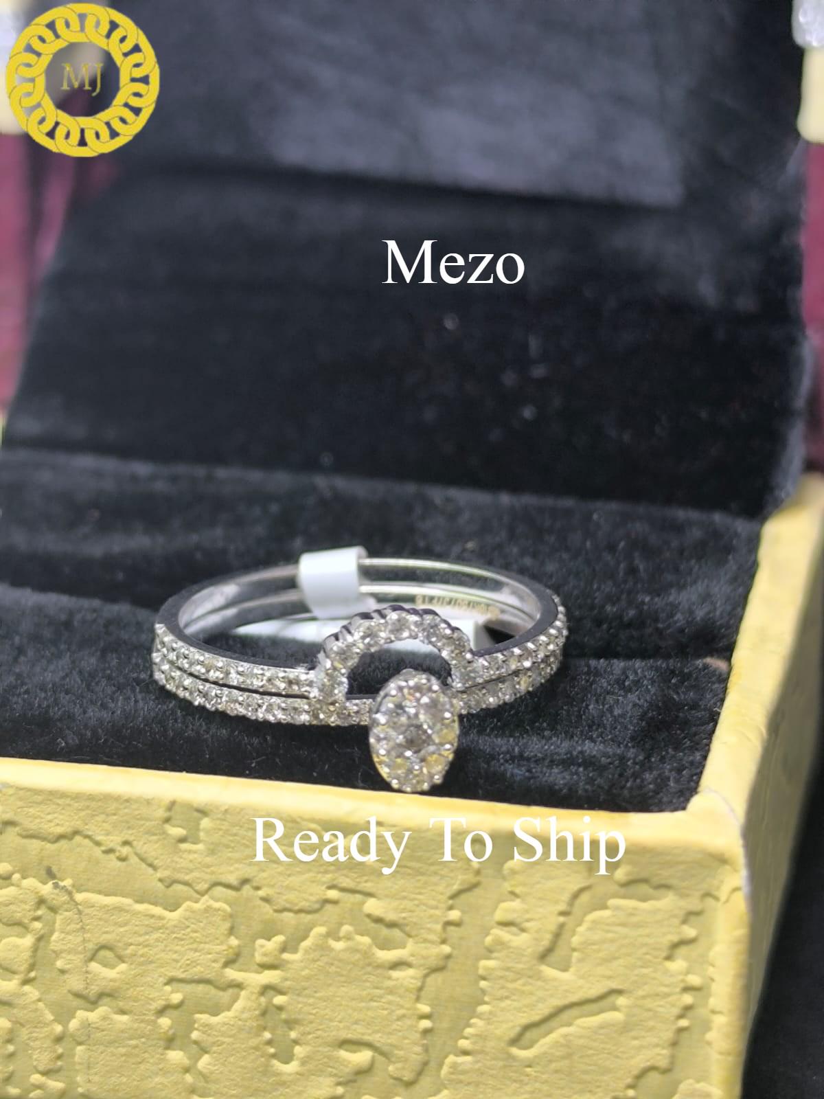 Genuine Diamond Engagement Ring Set - 18K Gold Matching Wedding Band - Oval Halo Setting - Bridal Anniversary Jewelry- diamond ring set