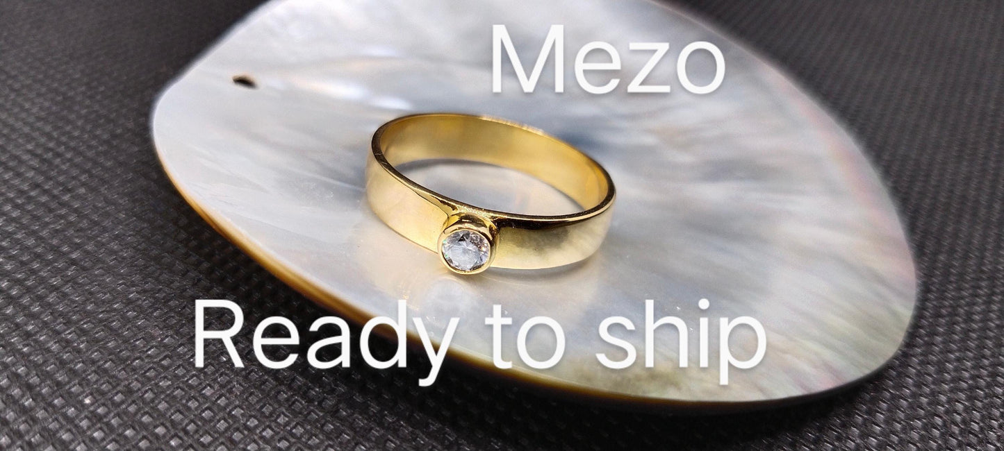 Natural Diamond Men's band-Round Diamonds-14k Solid Gold-Solitaire diamond men ring-April birthstone ring-Engagement Ring-gents Diamond ring