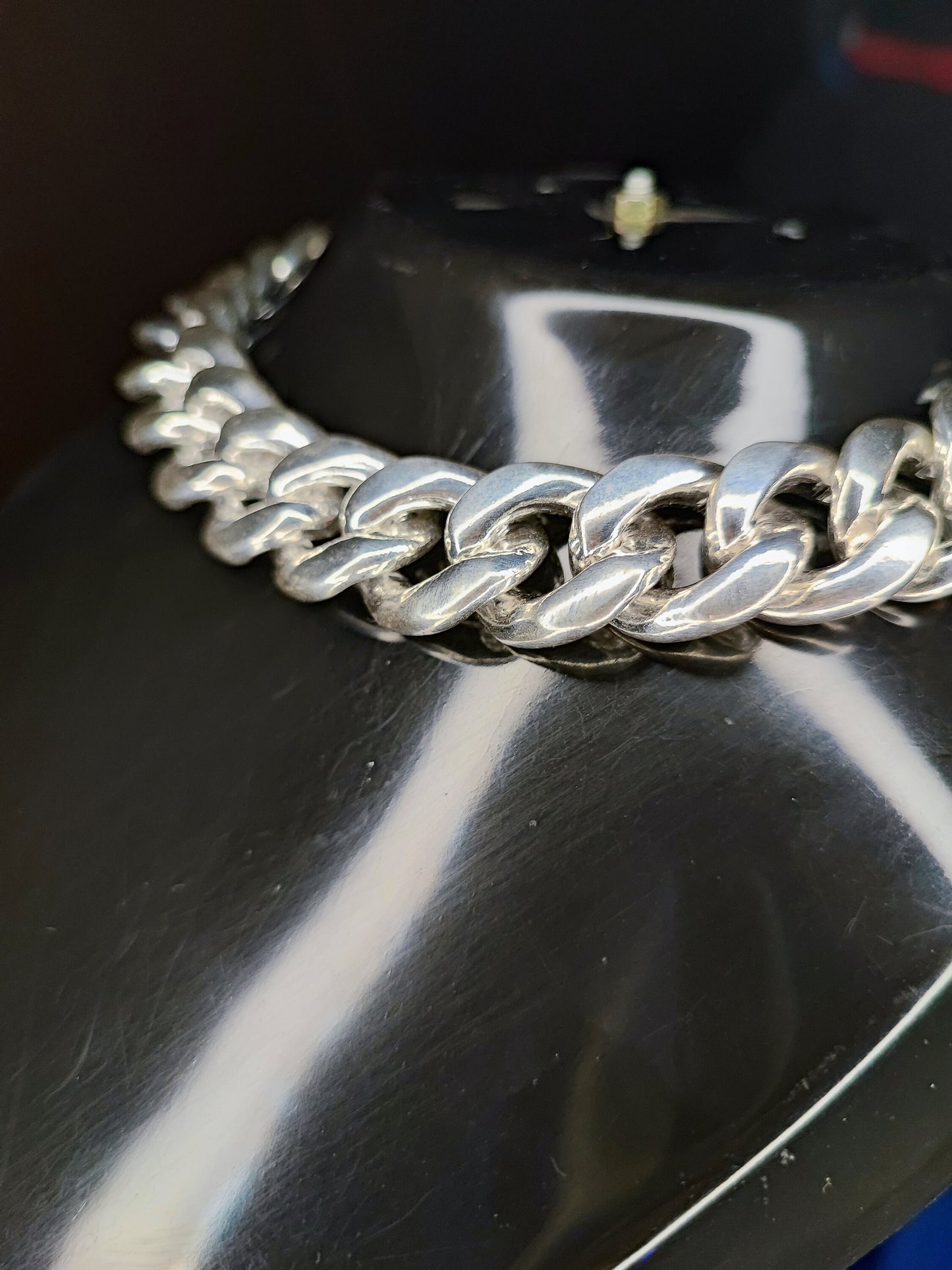 19mm Cuban link chain Men's Heavy Solid 925 Sterling Silver Miami Cuban Link Chain,wide 16"-28"Inch with Fine quality Box Clasp,Gift for him