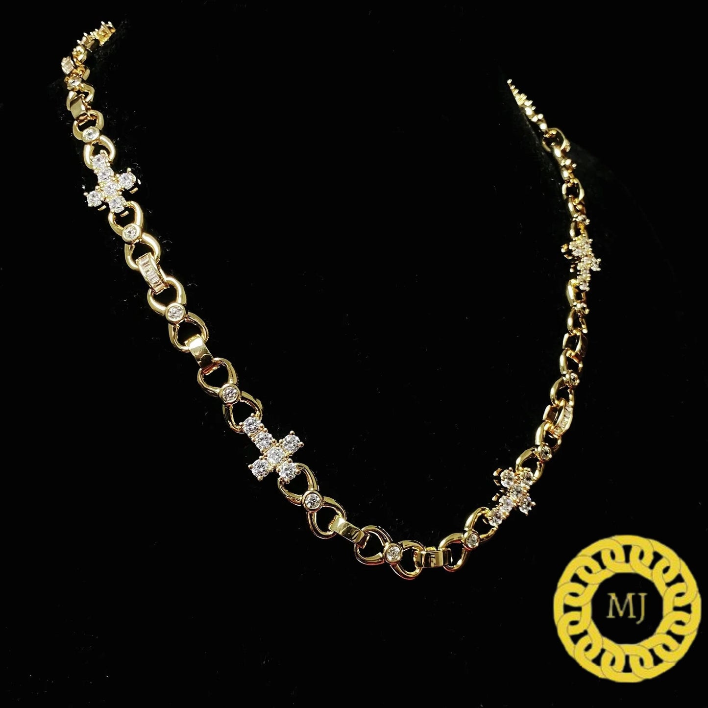 8 MM Cross necklace | VVS Moissanite Diamond Cross Chain | Hip Hop chain | Iced Out rapper chain | GRA certified | Moissanite Necklace