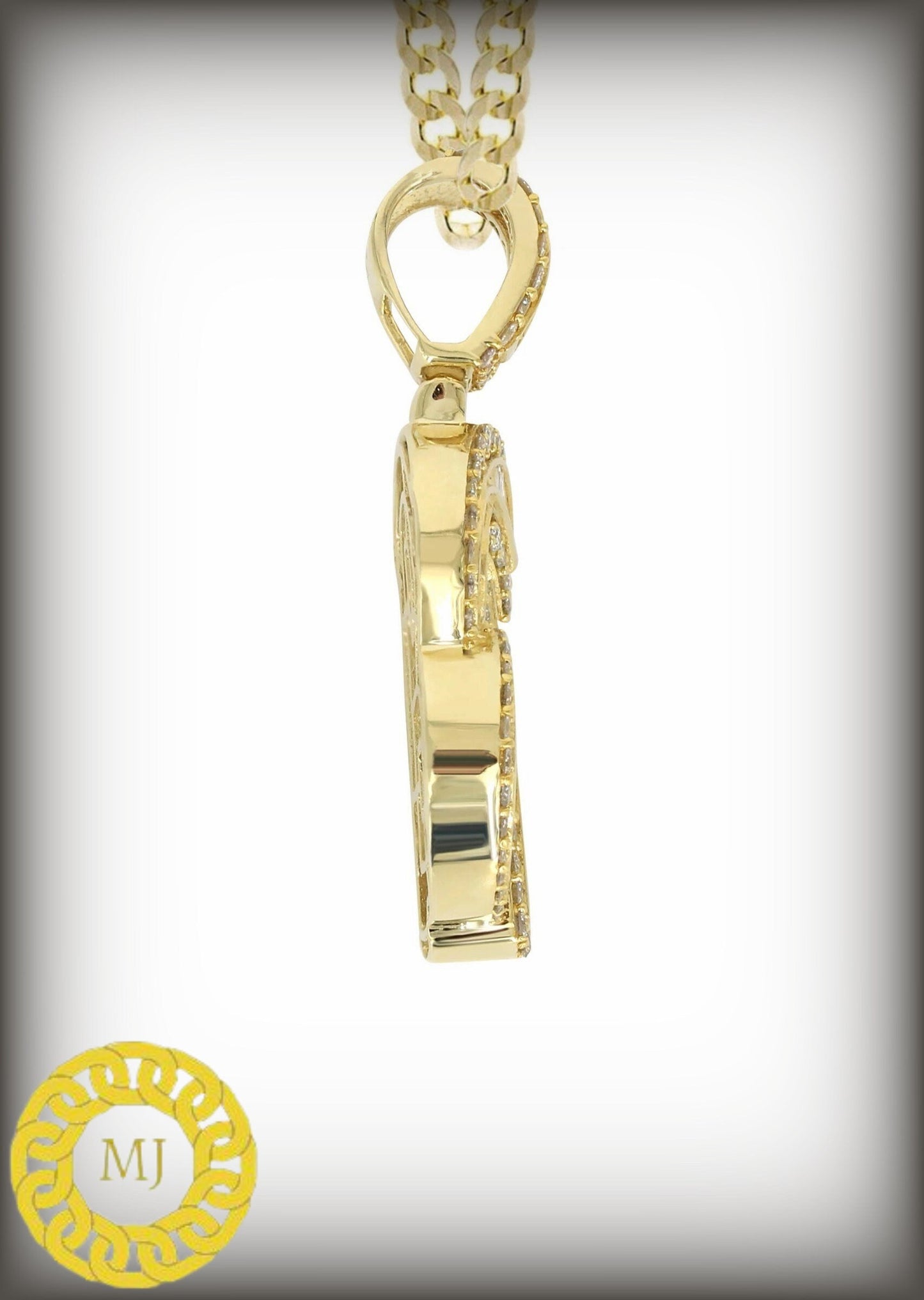 Custom Initial Alphabet Pendant | 925 Sterling Silver Gold Plated | VVS1 Moissanite pass diamond tester | flaying charm HipHop Pendant