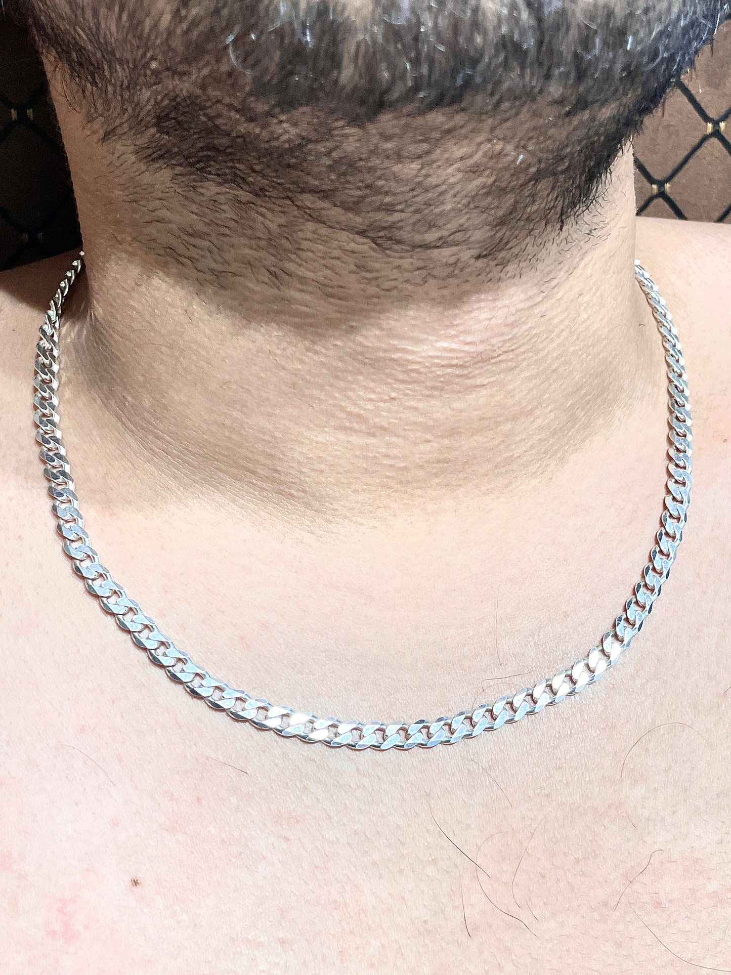 925 Silver Cuban Link Chain 5mm - Silver Slick Chain - Men's Chain - Women's Chain - Unisex Streetwear Chain - Gifts For Him - Gifts For Her