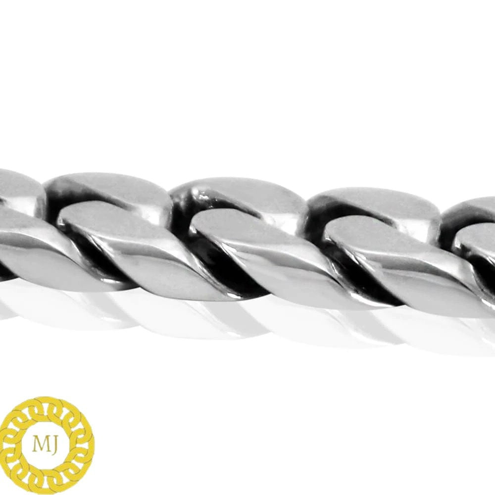 Sterling Silver 15 mm Cuban Link Bracelet, Cuban Chain, Heavy 925 Silver Men's Bracelet, Gift for him , Cuban bracelet men, men's bracelet