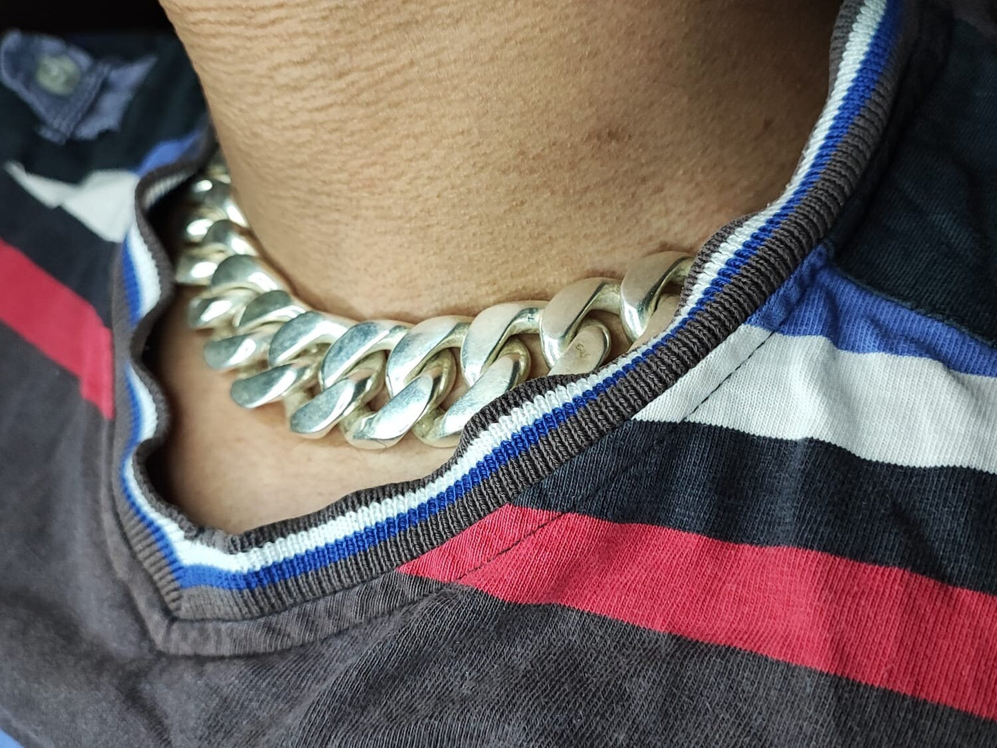23mm Cuban link chain Men's Heavy Solid 925 Sterling Silver Miami Cuban Link Chain,wide 18"-28"Inch with Fine quality Box Clasp,Gift for him