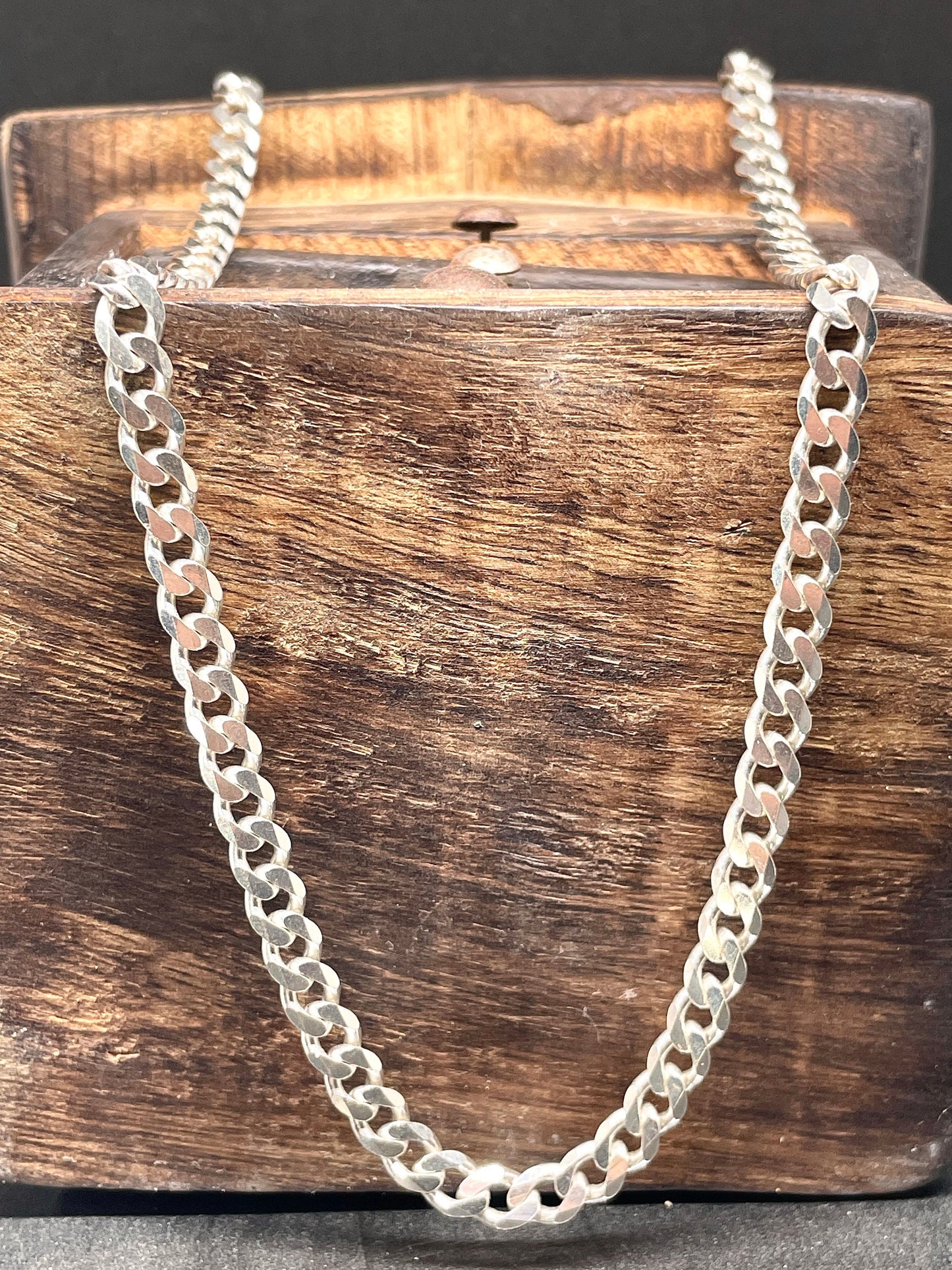 925 Silver Cuban Link Chain 5mm - Silver Slick Chain - Men's Chain - Women's Chain - Unisex Streetwear Chain - Gifts For Him - Gifts For Her