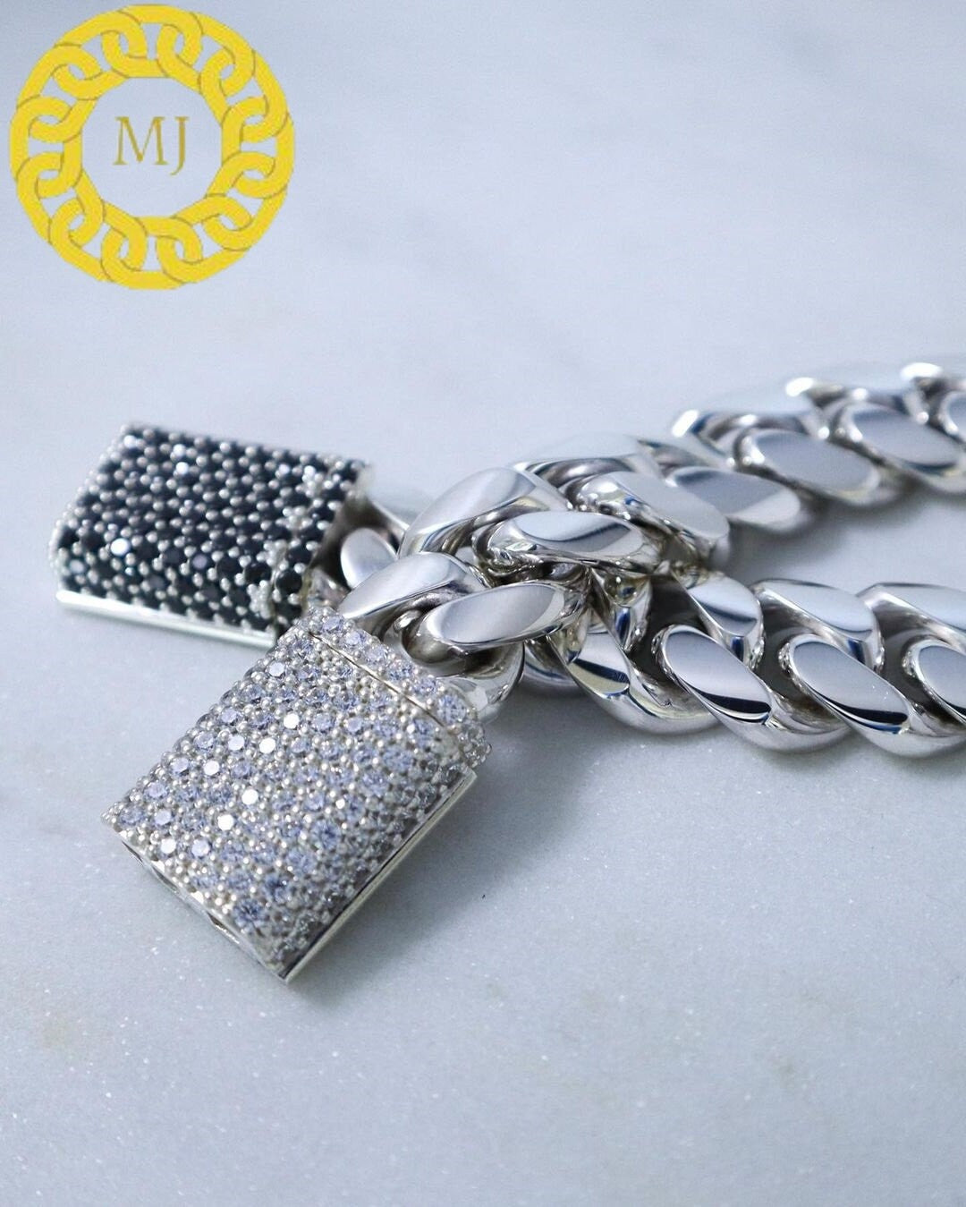 16 MM | VVS Moissanite Cuban link Bracelet | Hip Hop Miami Sterling Silver Cuban Chain | Icedout Moisanite Box Lock  Diamond Cuban Bracelet