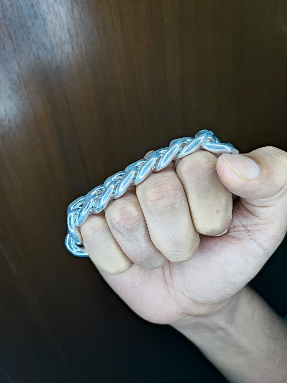 Sterling Silver 19 mm Cuban Link Bracelet, Cuban Chain, Heavy 925 Silver Men's Bracelet, Gift for him , Cuban bracelet men, men's bracelet