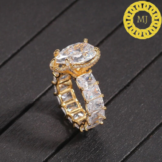 17mm Pear Colorless Moissanite Hidden Halo Engagement Ring in silver,icy crushed  Wedding Ring, Promise Ring, Anniversary Gift for Women
