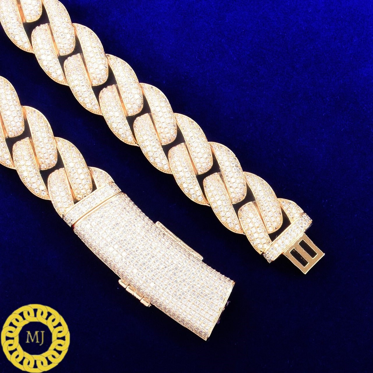 Heavy Solid 925 Sterling Silver Men's VVS1 Moissanite Diamond Studded Cuban Chain,Icedout Rapper chains,20mm wide,ice iced Quality Box Clasp