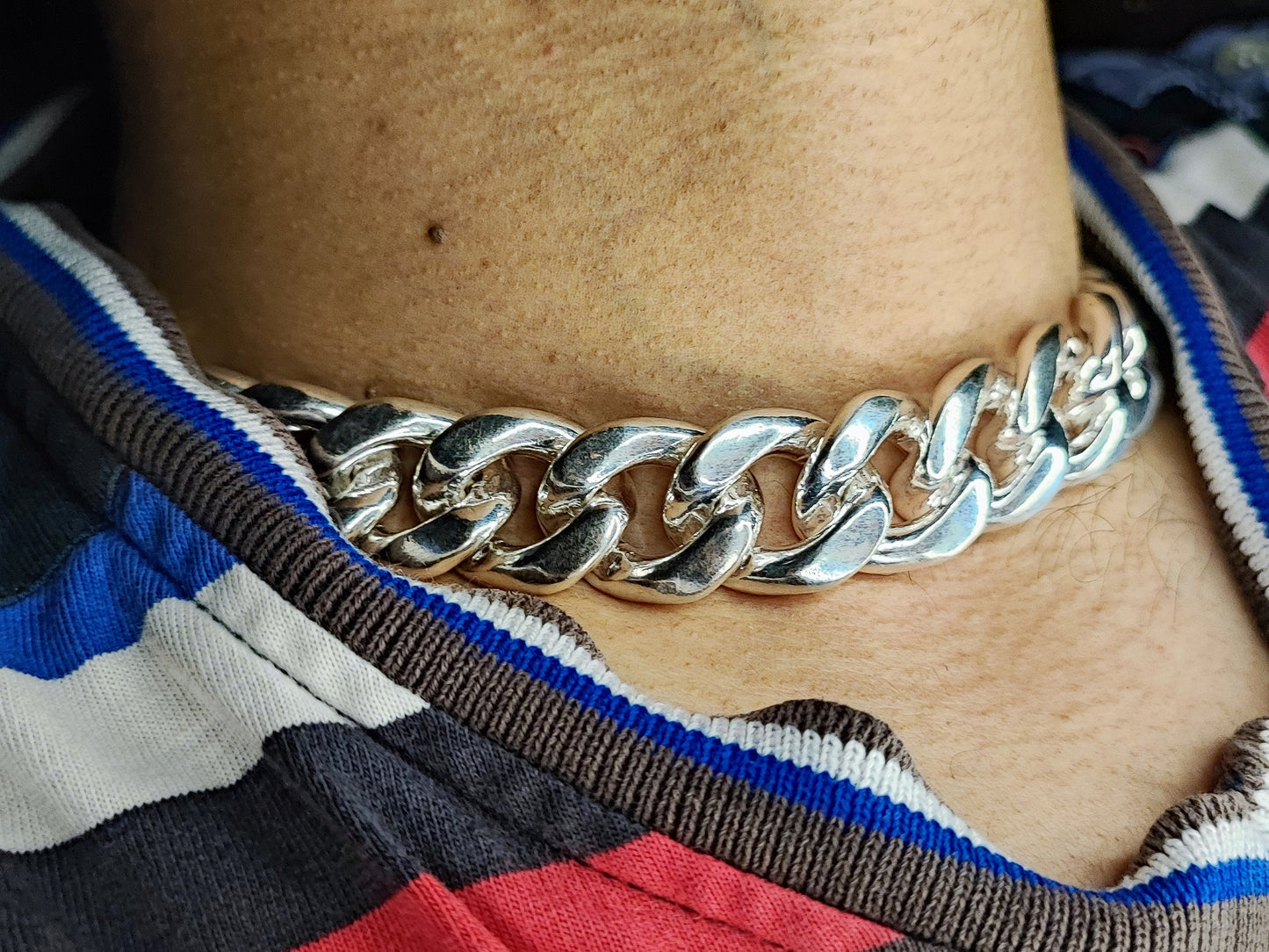 19mm Cuban link chain Men's Heavy Solid 925 Sterling Silver Miami Cuban Link Chain,wide 16"-28"Inch with Fine quality Box Clasp,Gift for him