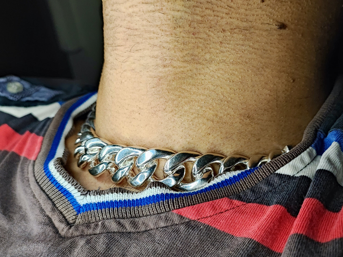 19mm Cuban link chain Men's Heavy Solid 925 Sterling Silver Miami Cuban Link Chain,wide 16"-28"Inch with Fine quality Box Clasp,Gift for him