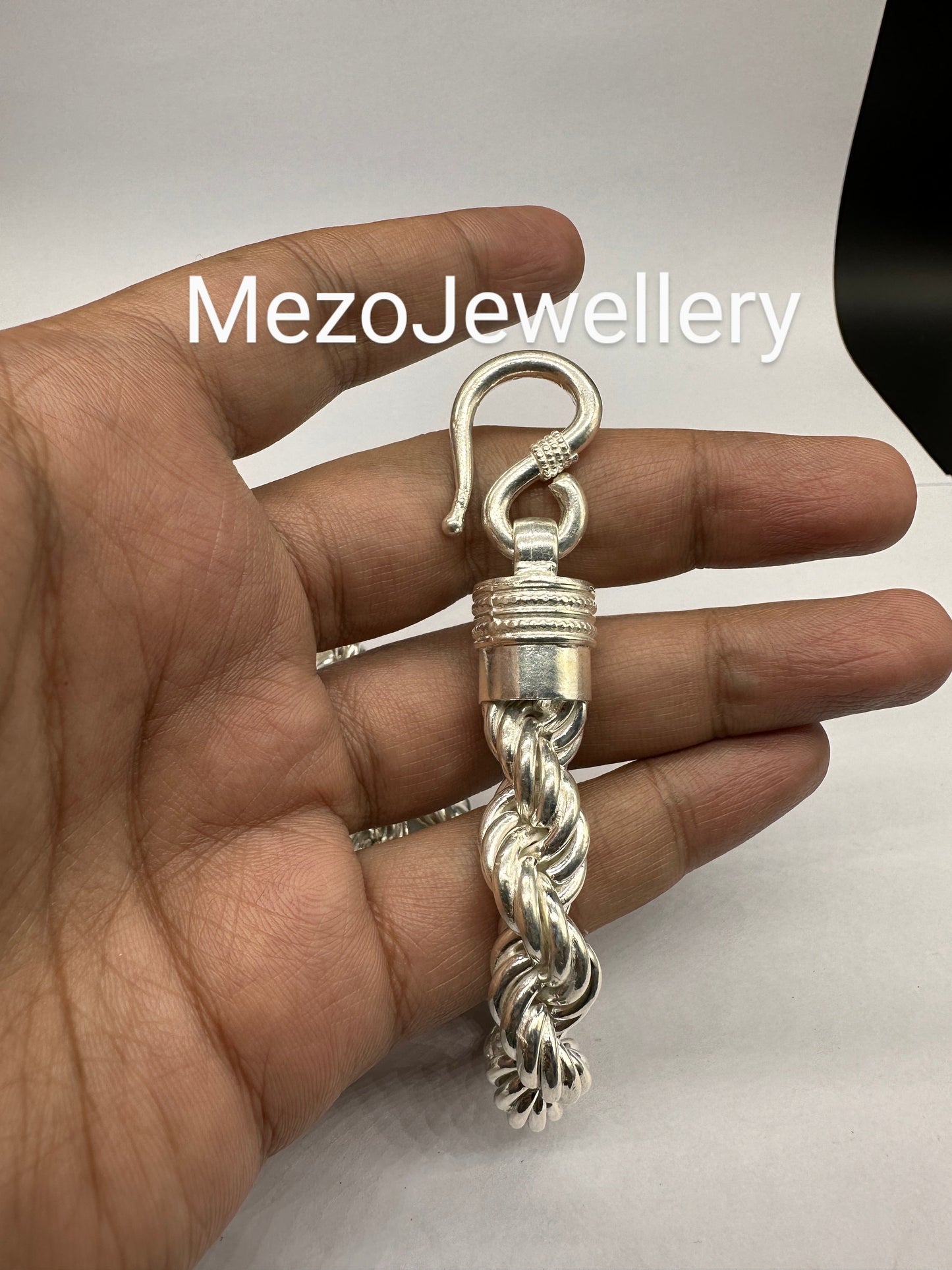 Men's 12 MM width Real Solid 925 Sterling Silver HEAVY SOLID Rope Chains 18" - 30", Rope Chain, Rope necklace, Hip hope chain, Rappers chain