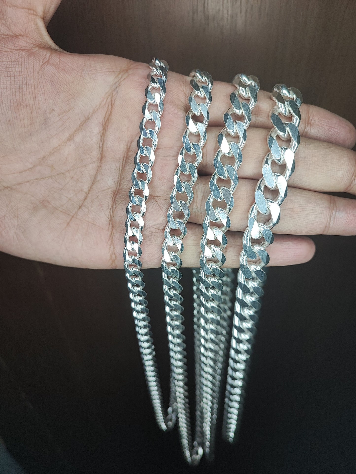 13-8mm Heavy Solid 925 Sterling Silver Men's Miami Cuban curb Chain Necklace Anti-Tarnish, wide 18"-28" Inch Hop with Fine quality Clasp