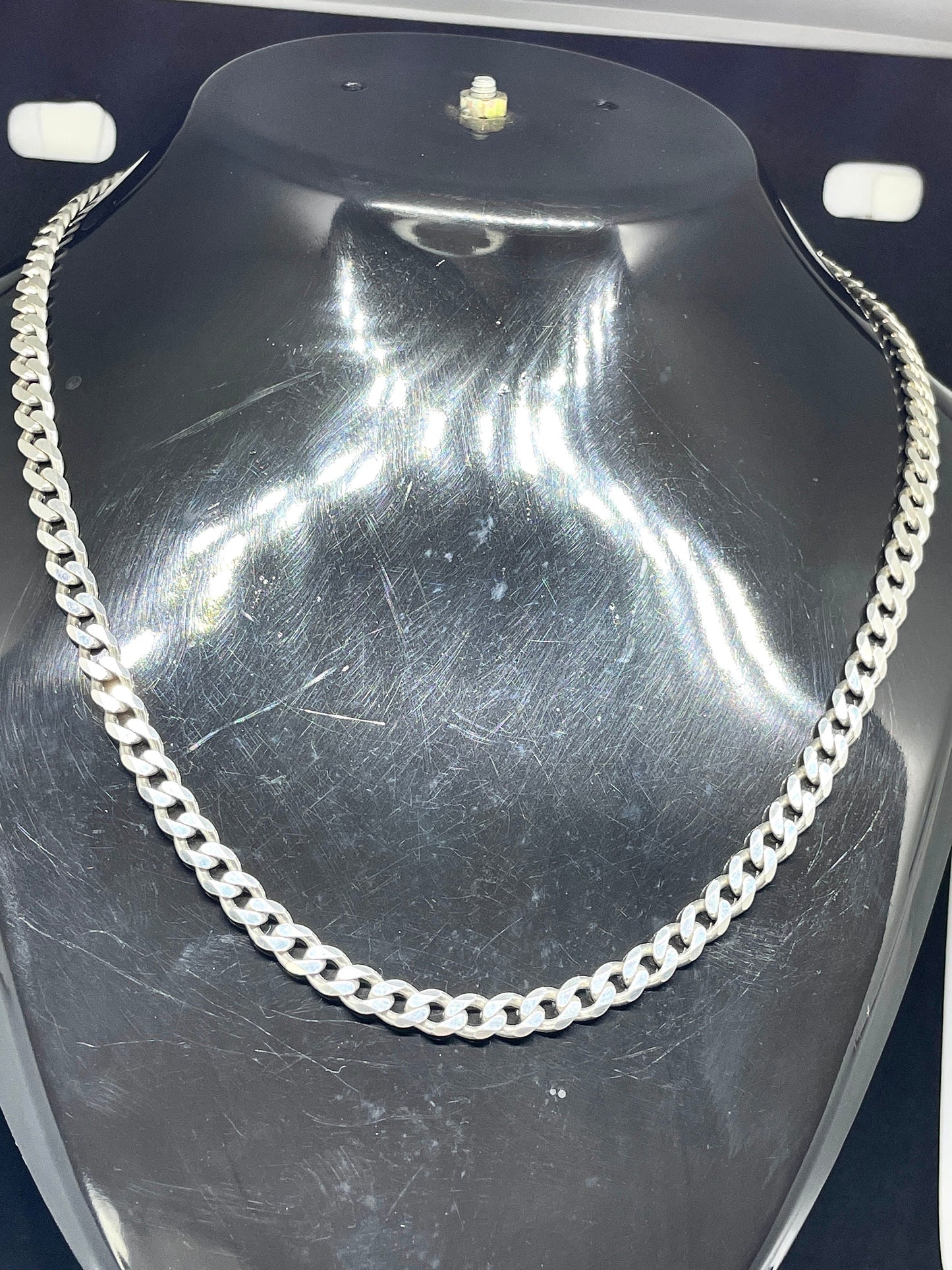 925 Silver Cuban Link Chain 5mm - Silver Slick Chain - Men's Chain - Women's Chain - Unisex Streetwear Chain - Gifts For Him - Gifts For Her