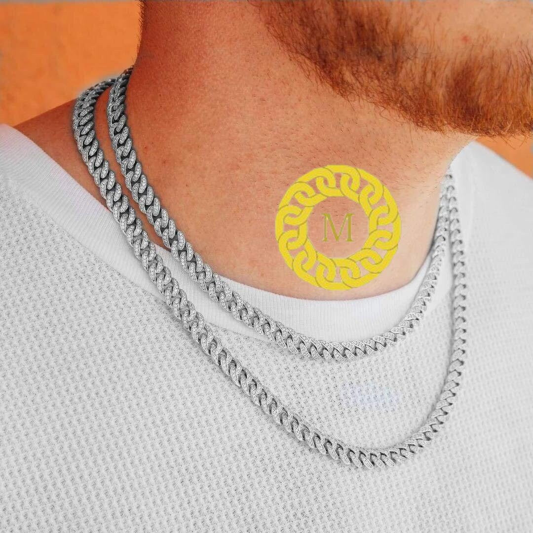 8 MM | VVS Moissanite Diamond Cuban link Chain | Hip Hop Miami Cuban | Iced Out Cuban Chain | GRA certified | Moissanite Cuban Necklace