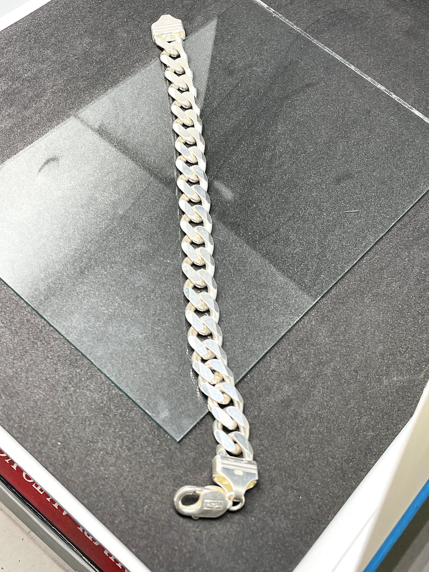 Big Boy's Cuban / Curb Style Men's Silver Bracelet in 925 Sterling Silver With Shiny Lobster Lock System | 11 MM X 8.5" Length-Gifts for Him