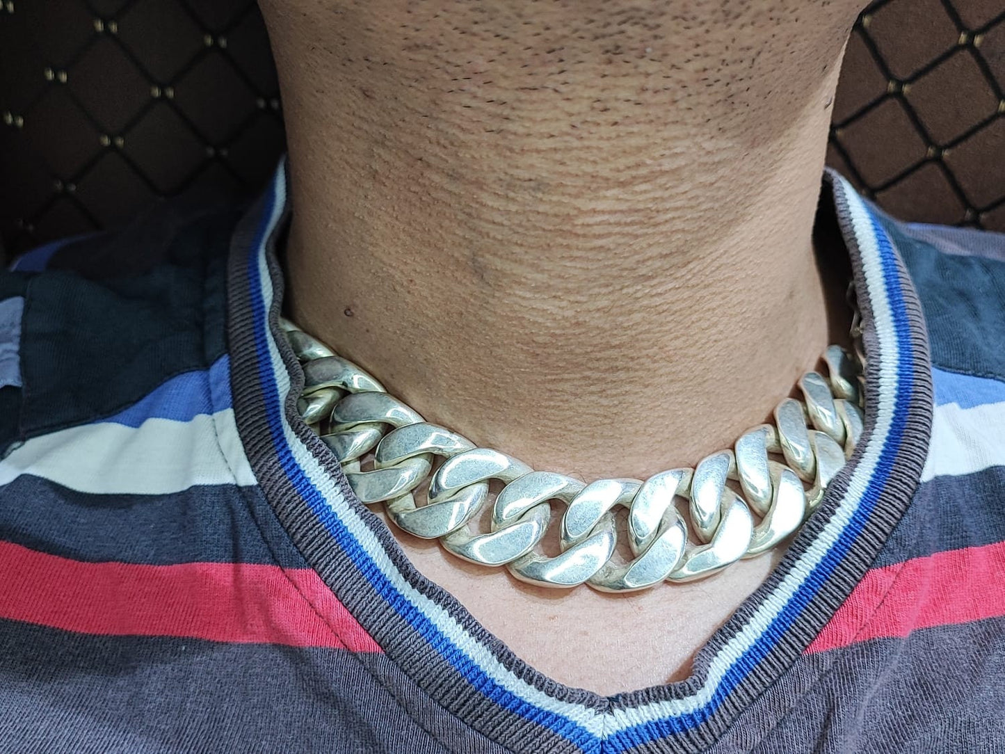 23mm Cuban link chain Men's Heavy Solid 925 Sterling Silver Miami Cuban Link Chain,wide 18"-28"Inch with Fine quality Box Clasp,Gift for him