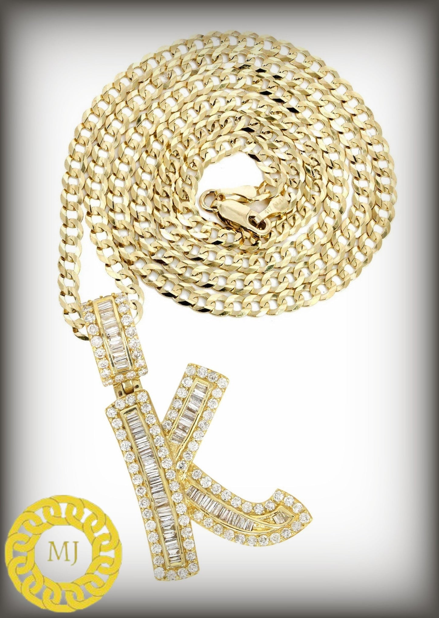 Custom Initial Alphabet Pendant | 925 Sterling Silver Gold Plated | VVS1 Moissanite pass diamond tester | flaying charm HipHop Pendant
