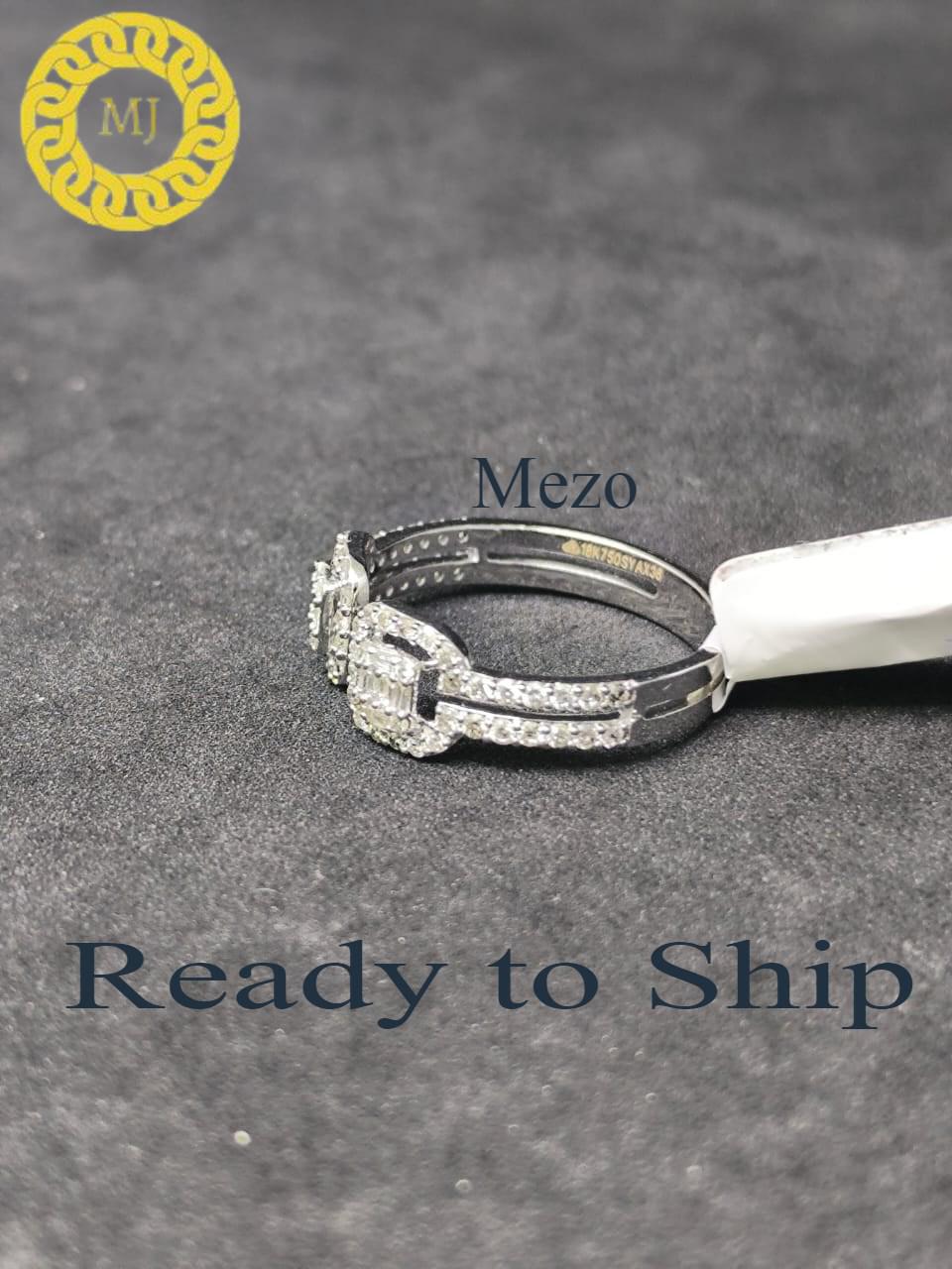 Real Diamond Ring-Natural Diamonds-18k Gold-April birthstone ring-Engagement Ring-Gift for her-minimalist Diamond ring-open diamond ring