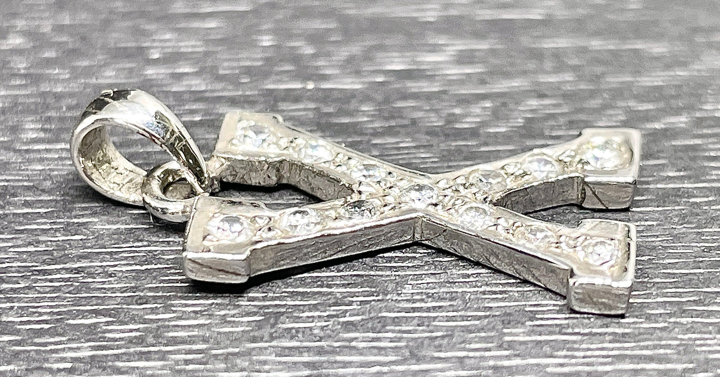 Moissanite Letter Pendant/ X Alphabet Moissanite Diamond Pendant/ Name Letter Diamond Pendant/ Customized Letter Pendant/