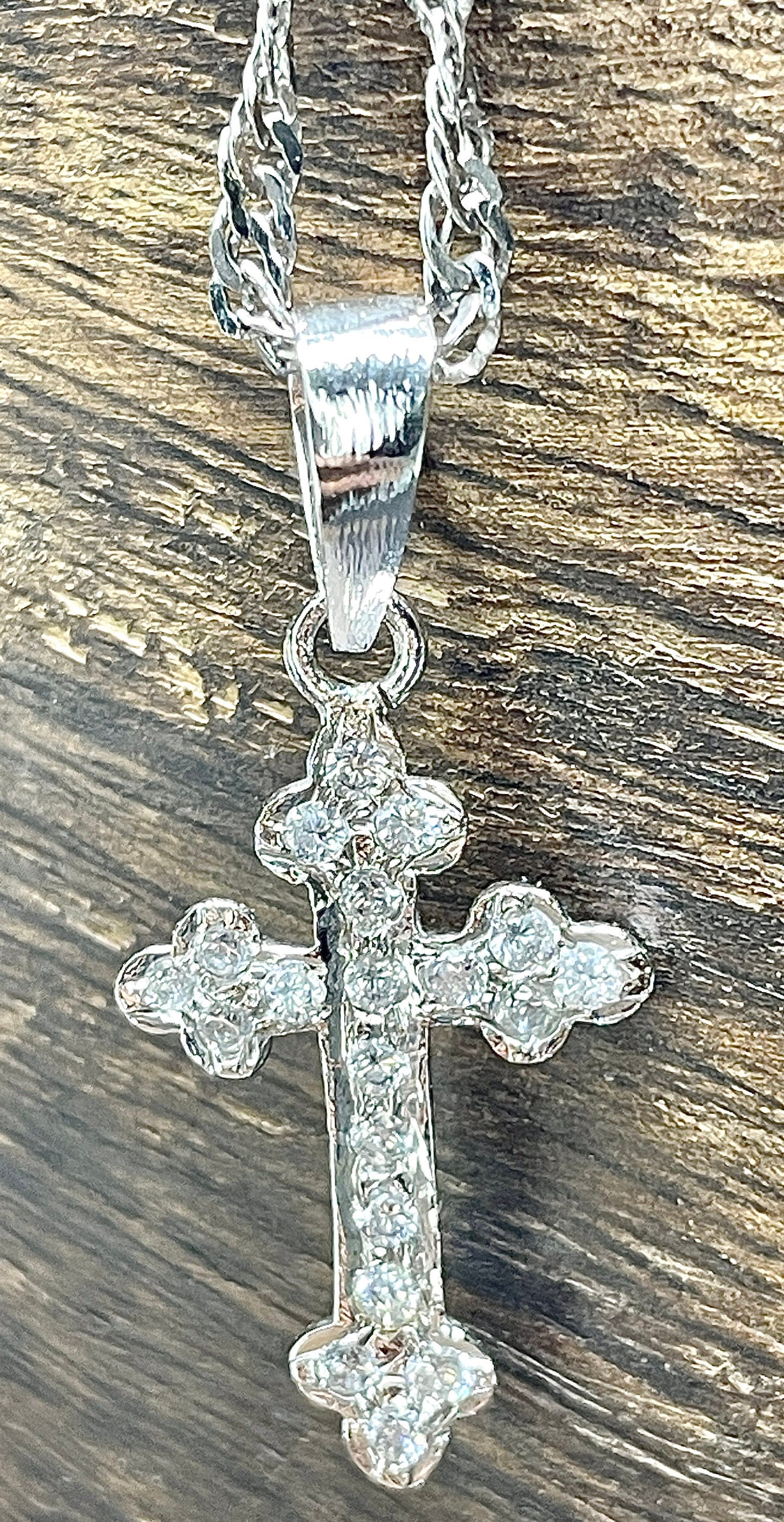 Men's or Women's MOISSANITE Solid 925 Sterling Silver Cross Pendants,Moissanite Cross Pendant,Super shining cross!! PASSES DIAMOND Tester!!!