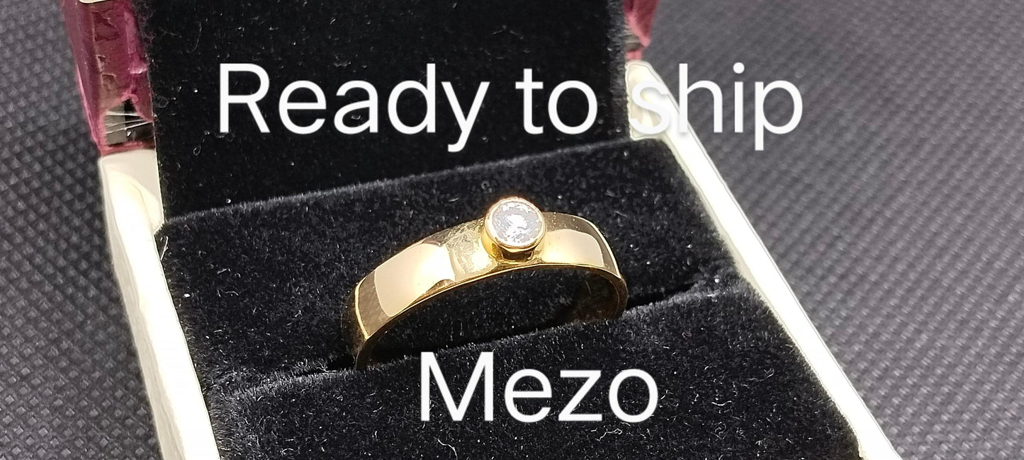 Natural Diamond Men's band-Round Diamonds-14k Solid Gold-Solitaire diamond men ring-April birthstone ring-Engagement Ring-gents Diamond ring