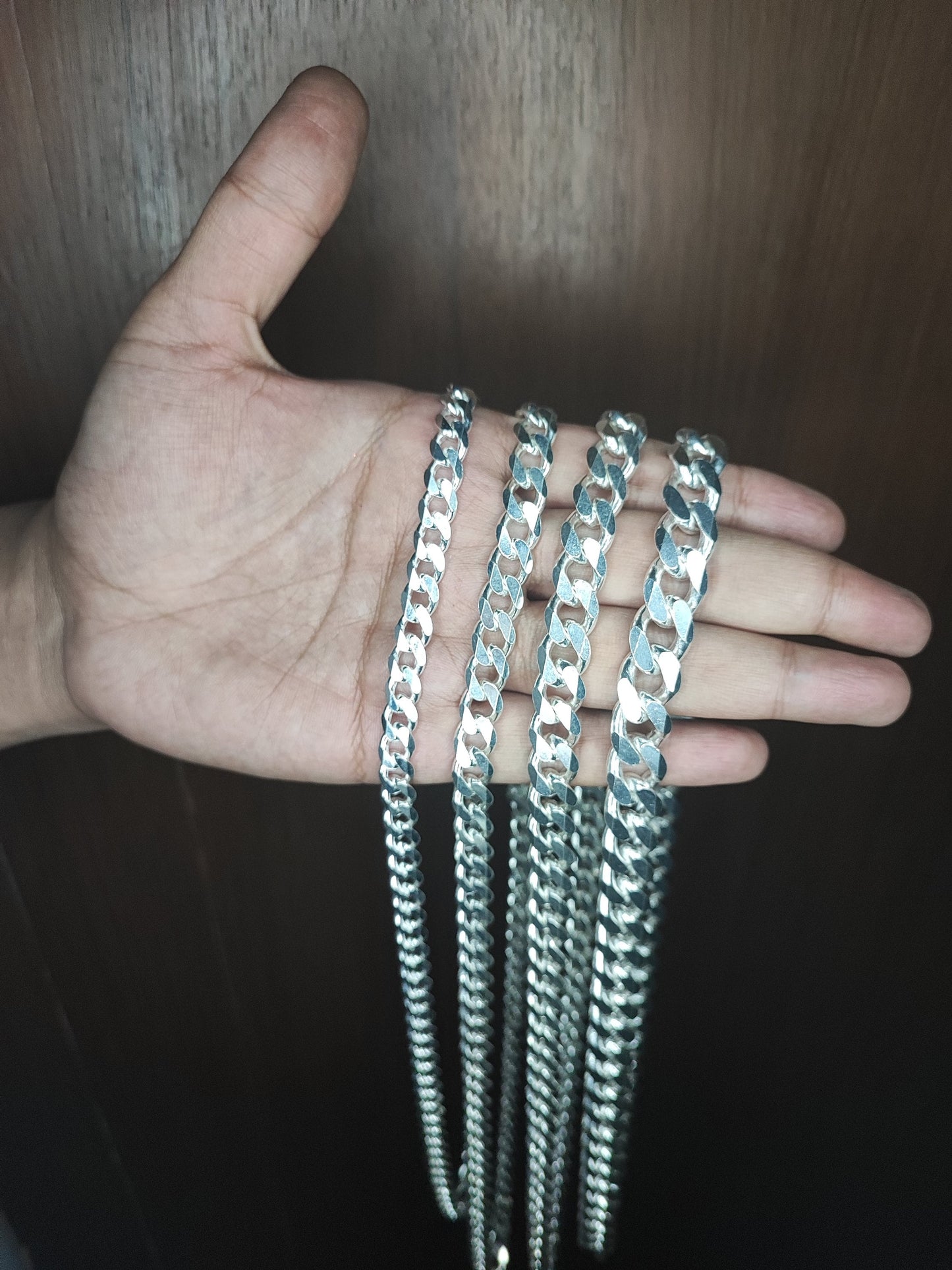 13-8mm Heavy Solid 925 Sterling Silver Men's Miami Cuban curb Chain Necklace Anti-Tarnish, wide 18"-28" Inch Hop with Fine quality Clasp